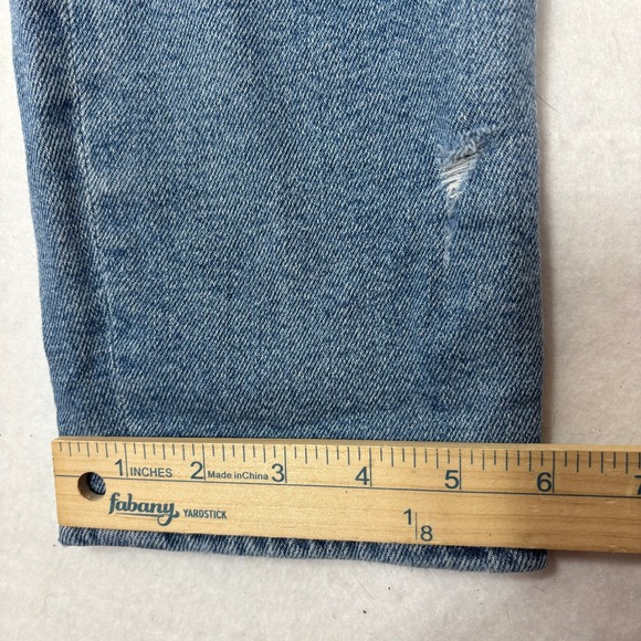 American Eagle Mom Jeans Womens 2 High Rise Distressed Straight Leg - Picture 7 of 11